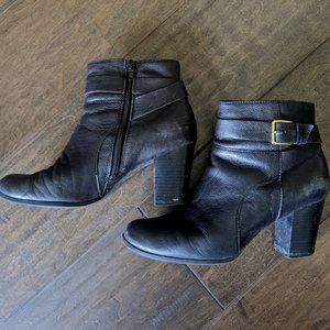 Cole Haan Ankle Booties Gold Hardware